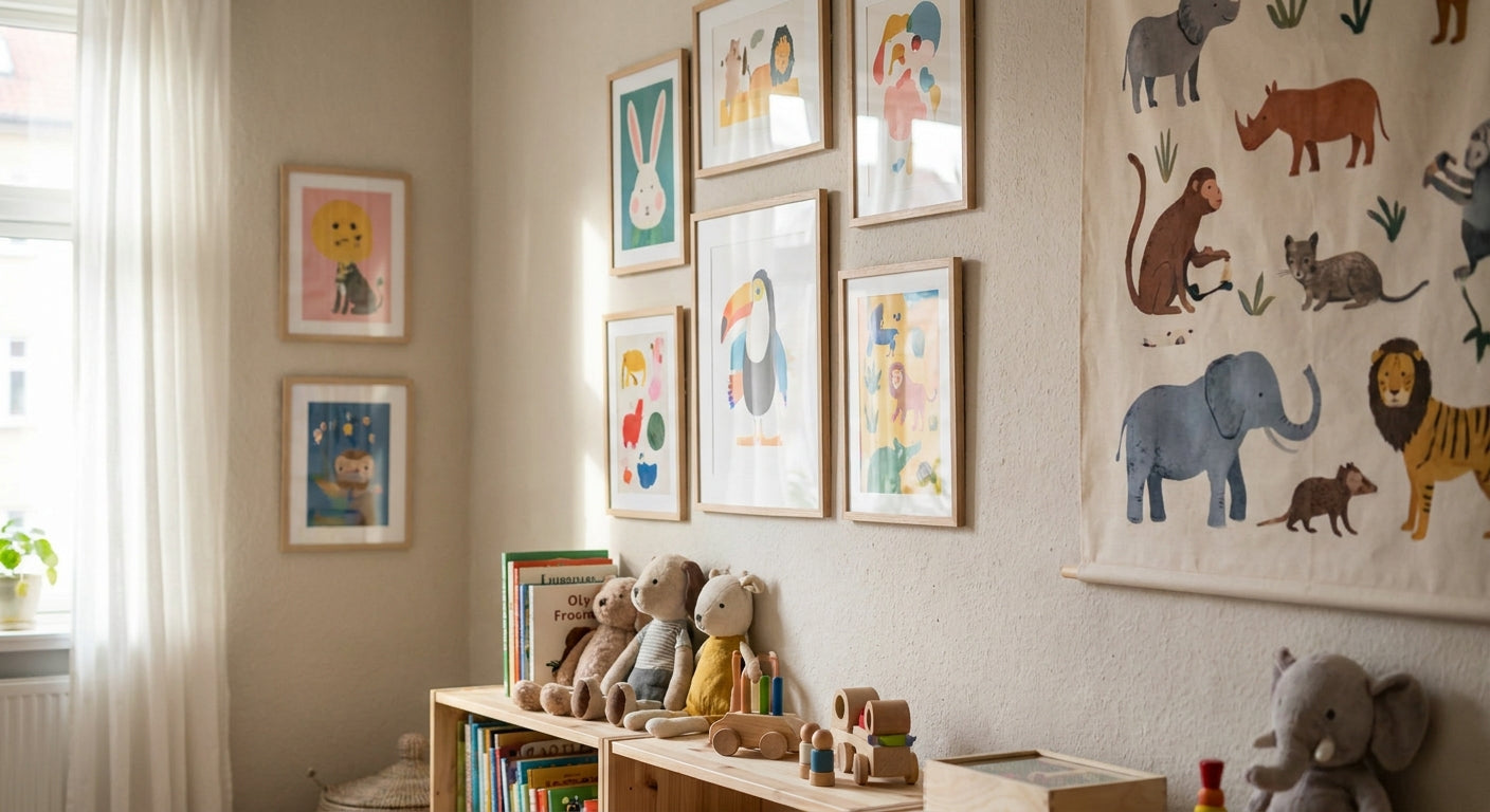 Wall art for kids' playrooms