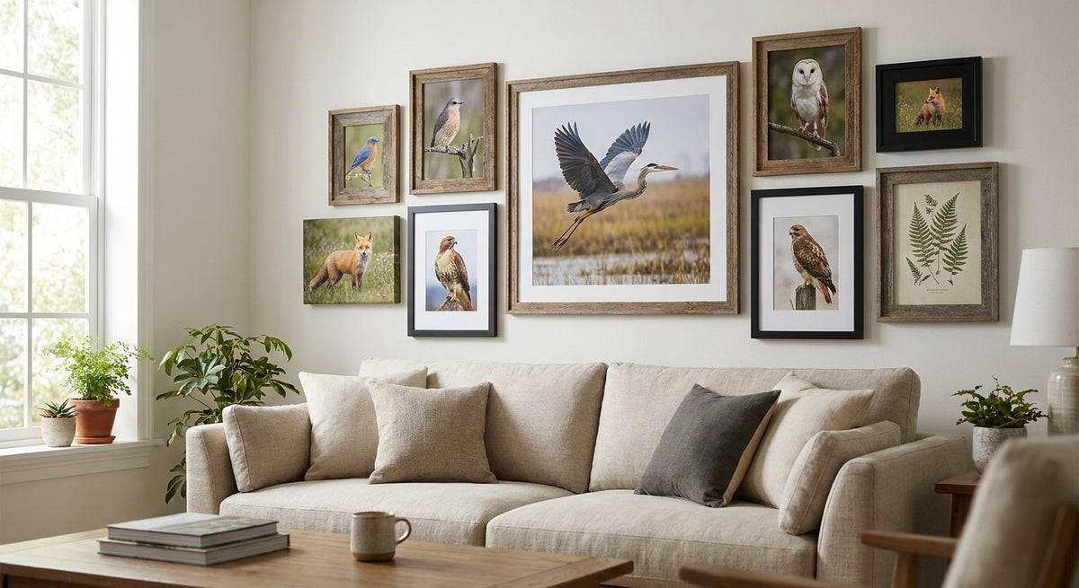 Bird and wildlife wall art for nature lovers