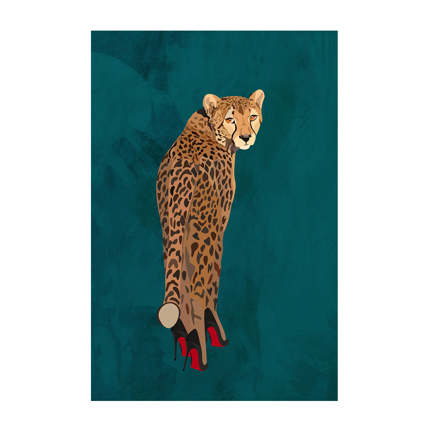 Cheetah Red Heels