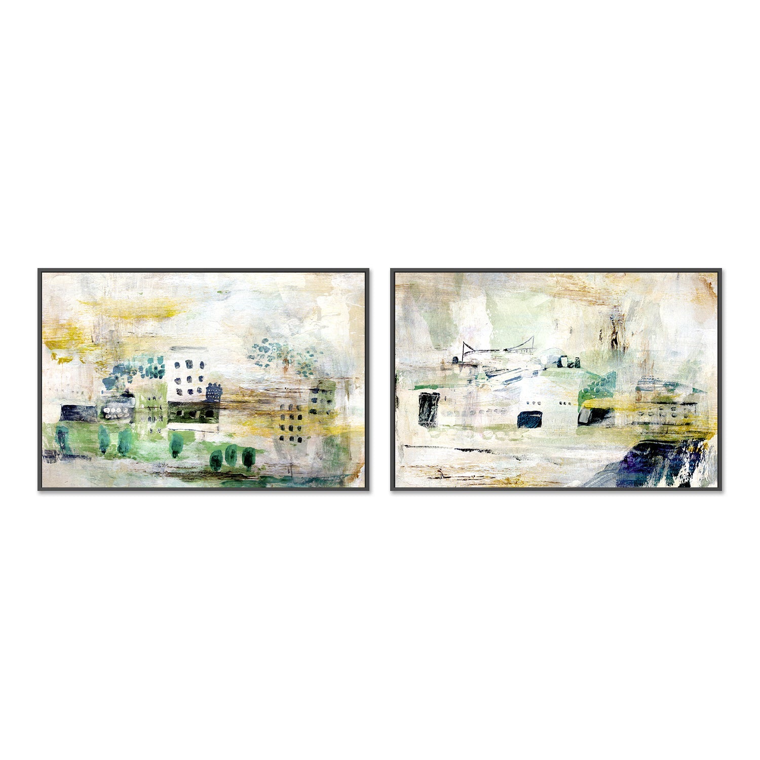 Little City, Style A & B, Set Of 2