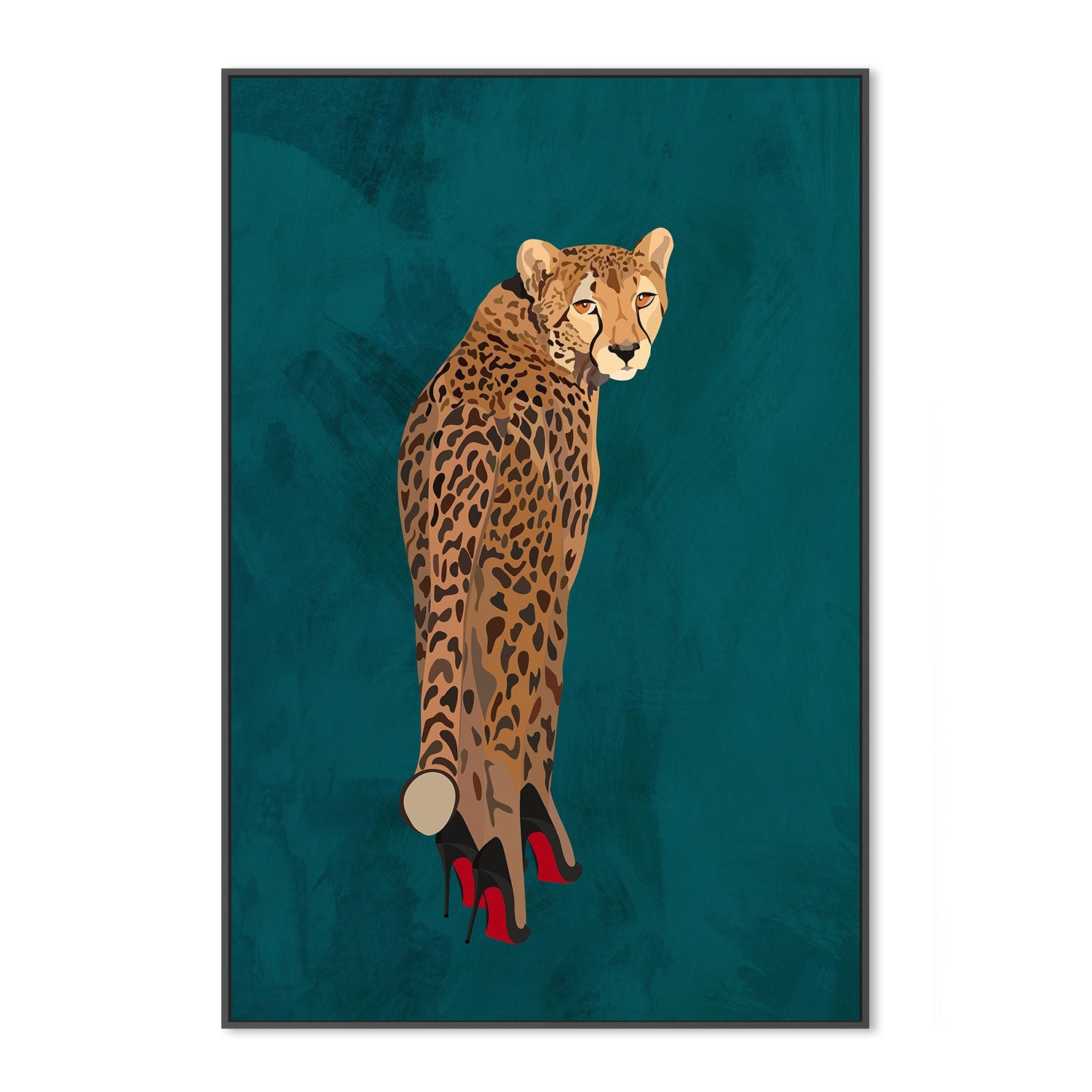 Cheetah Red Heels