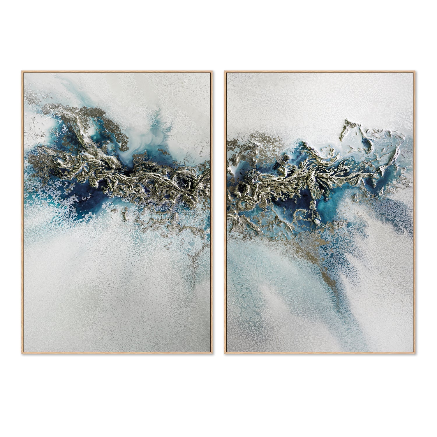 Gilded Weave, Style A & B, Set Of 2 , By Petra Meikle