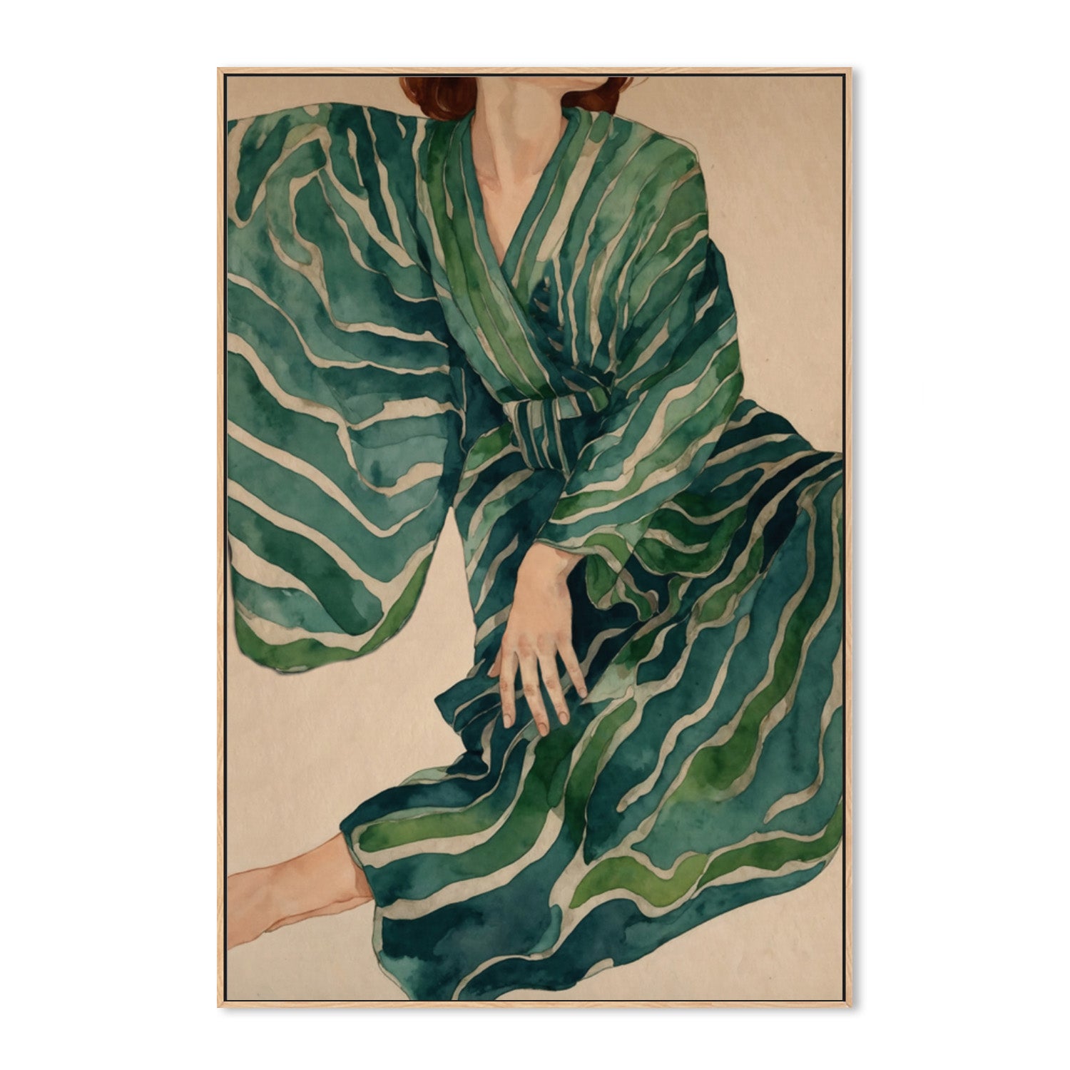 Green Kimono Flow