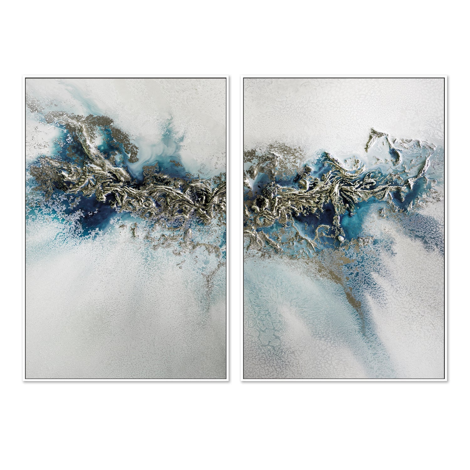 Gilded Weave, Style A & B, Set Of 2 , By Petra Meikle