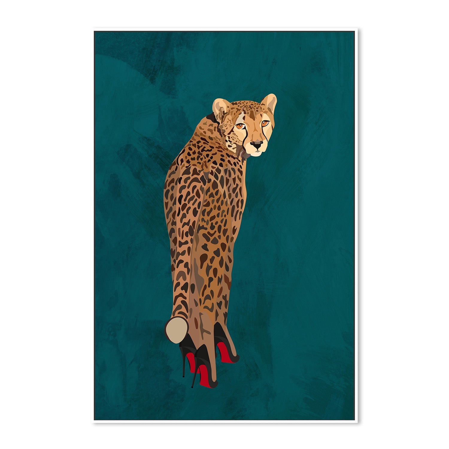 Cheetah Red Heels