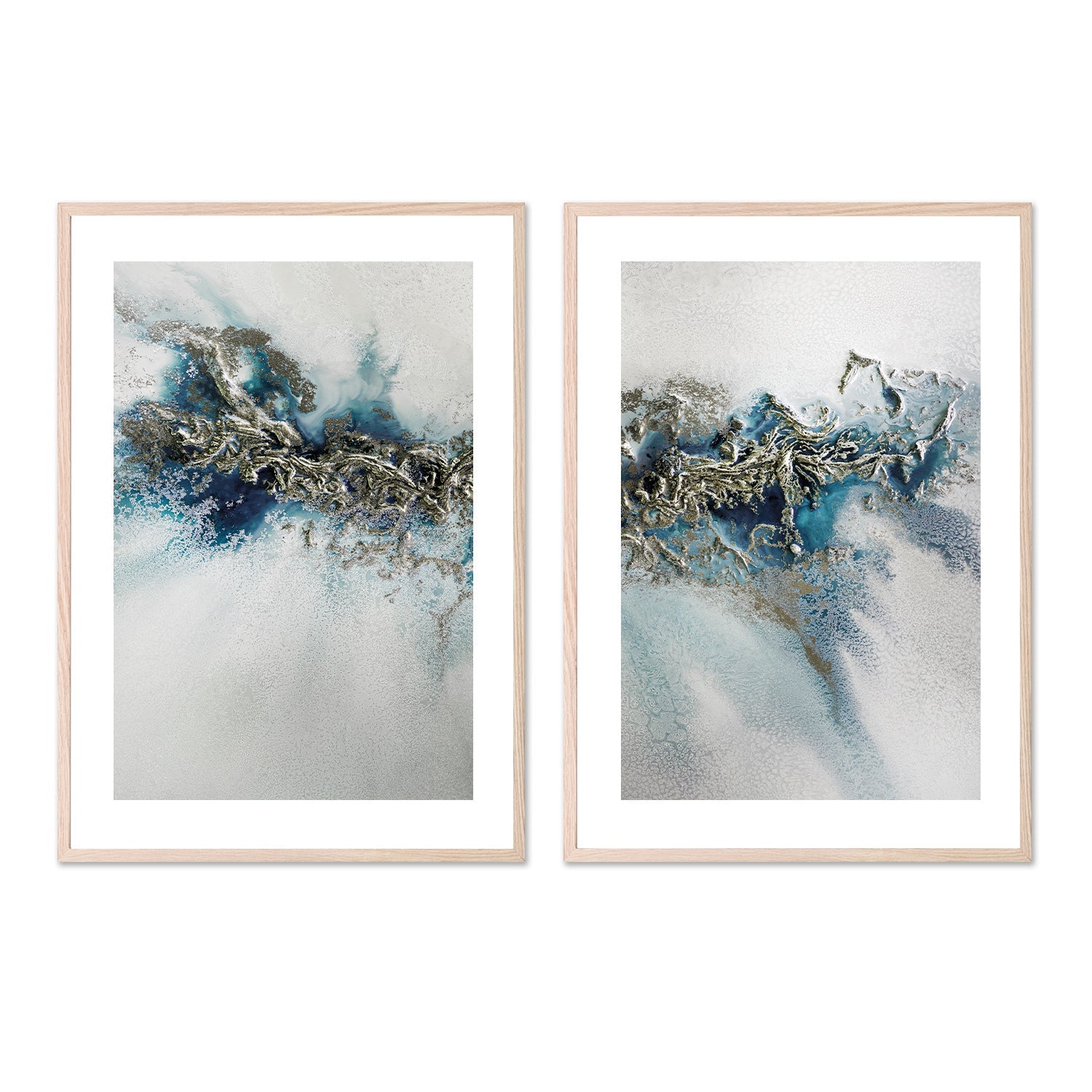 Gilded Weave, Style A & B, Set Of 2 , By Petra Meikle