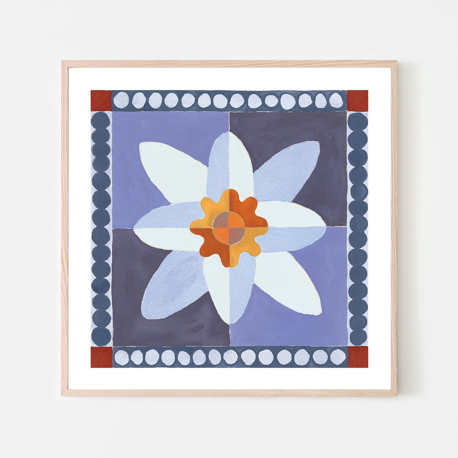 Daffodil Tile Blue