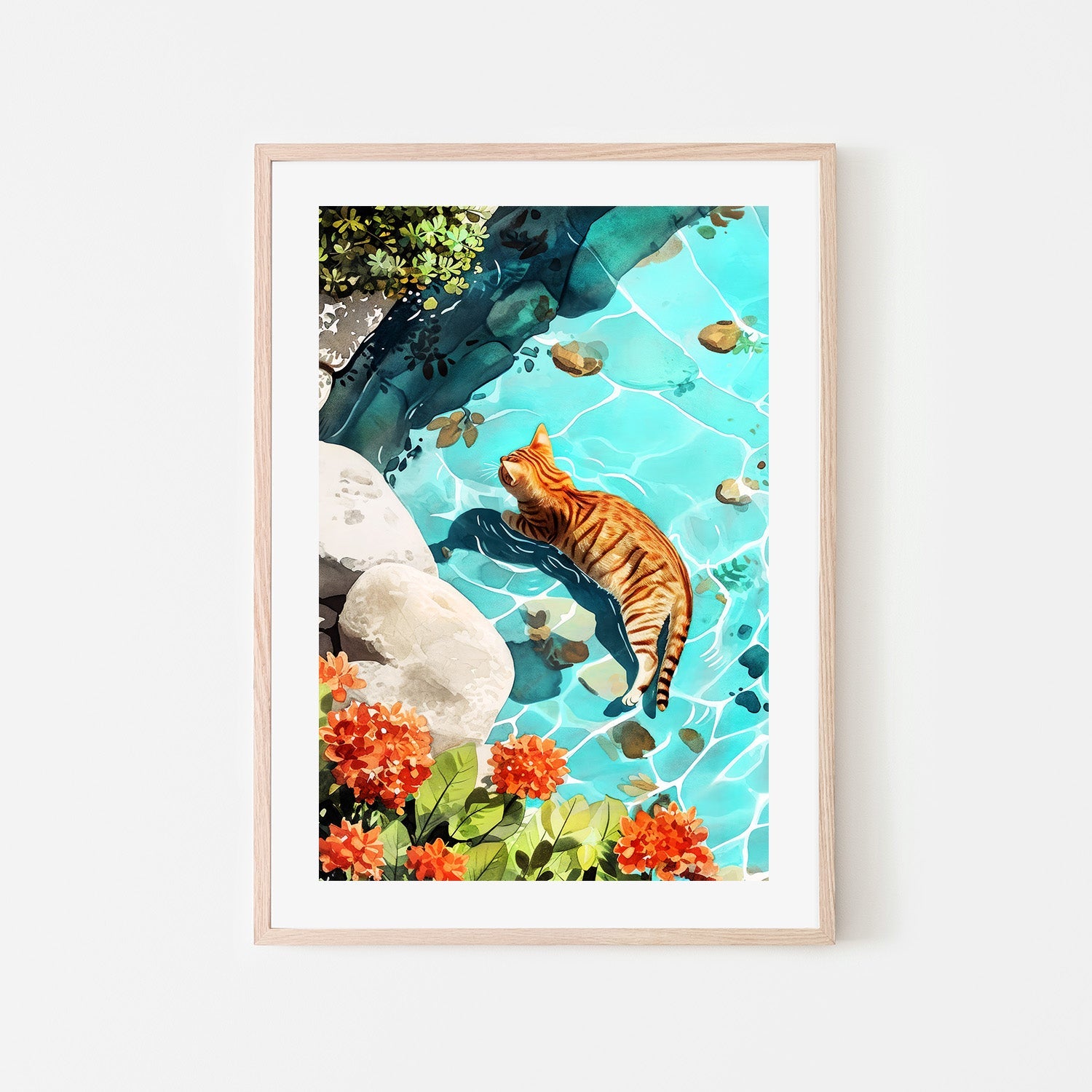 Kitty In Water
