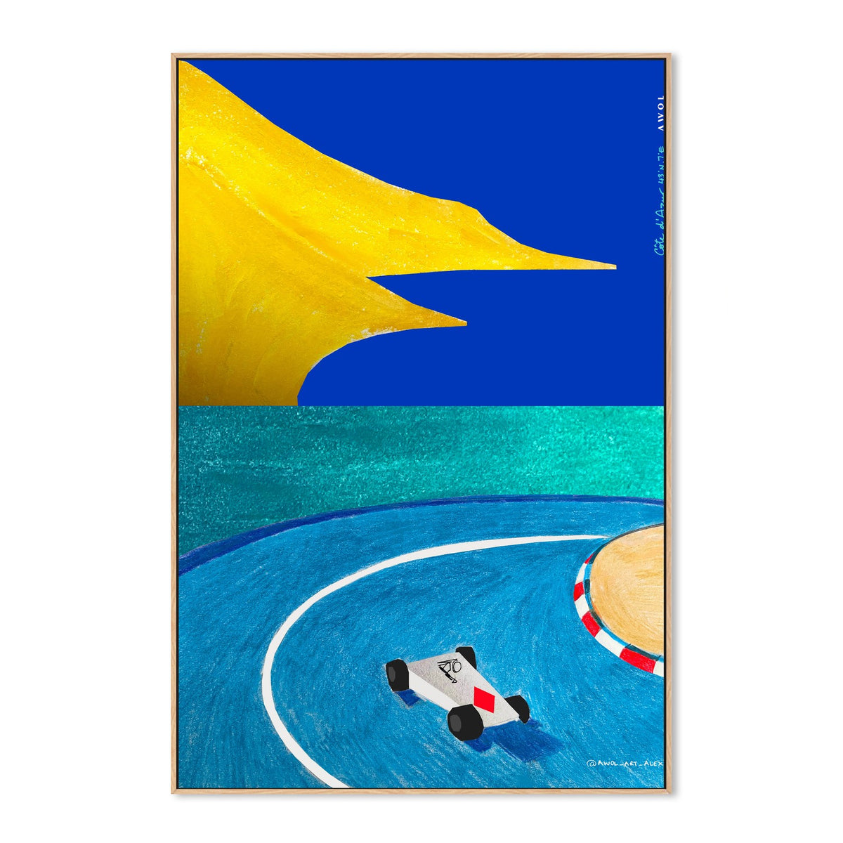 Race Car Abstract Shapes