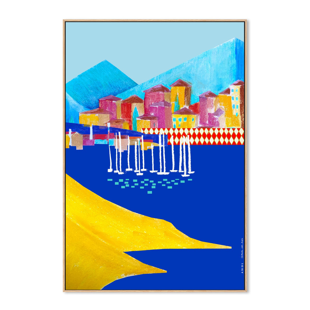 Colorful Coastal Town
