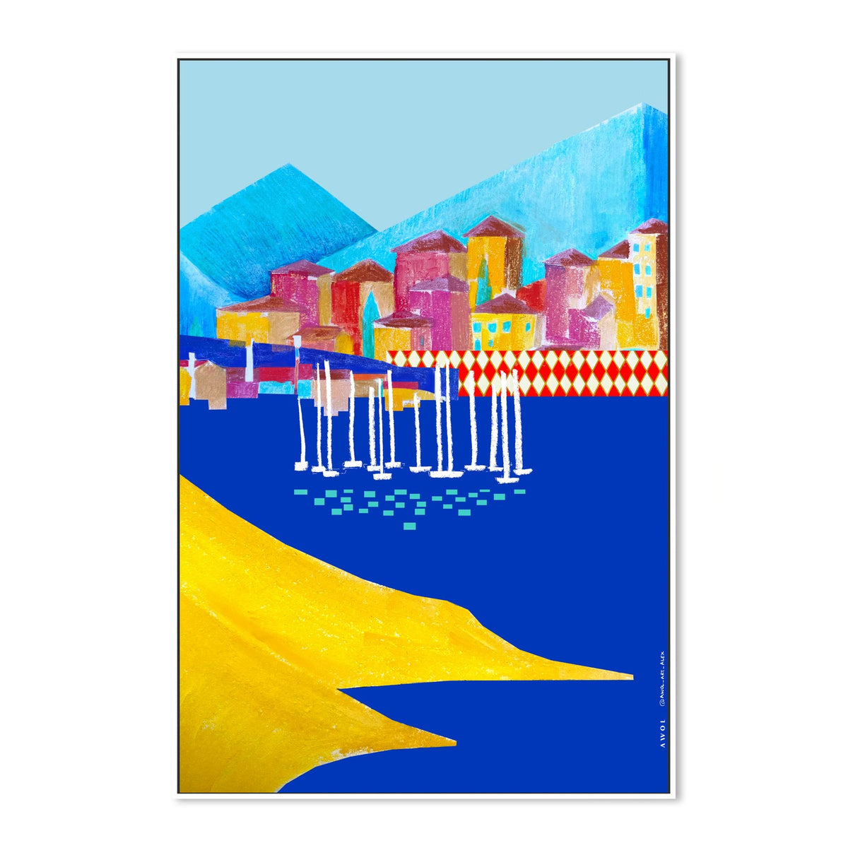 Colorful Coastal Town