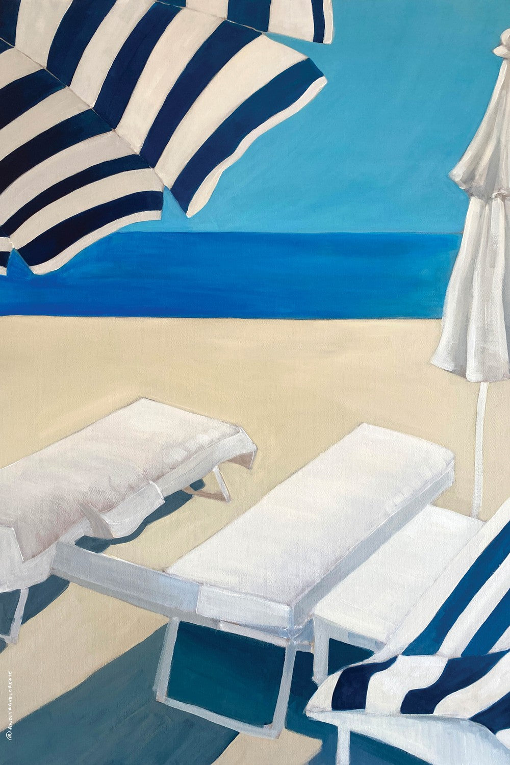 Sunny Striped Beach