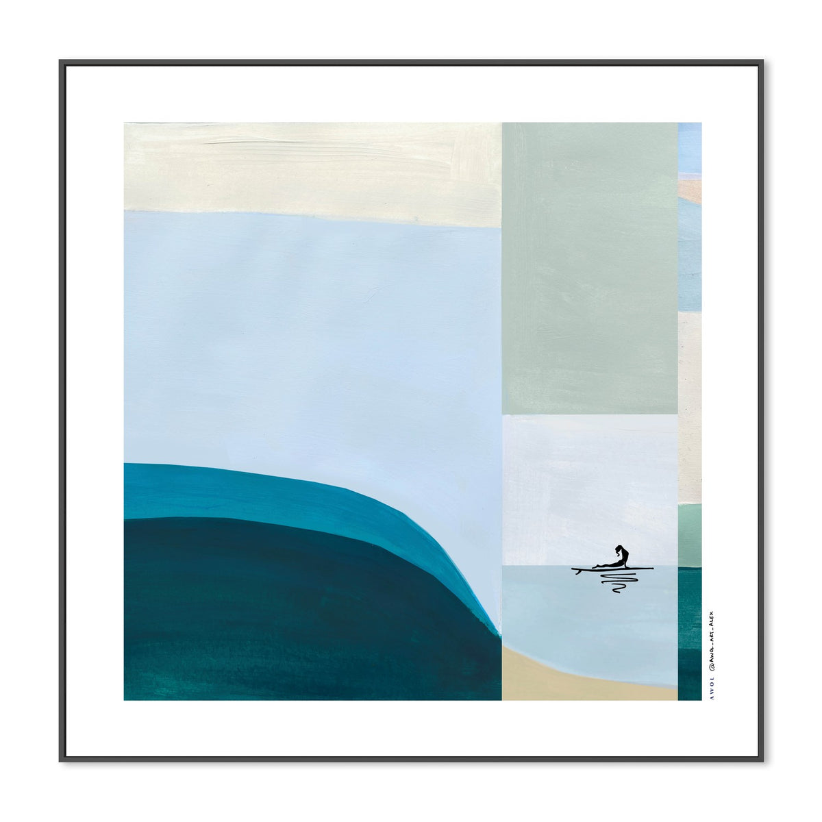 Serene Ocean Paddleboard