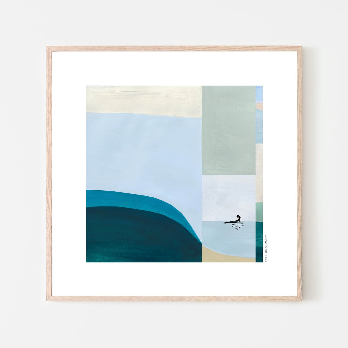 Serene Ocean Paddleboard