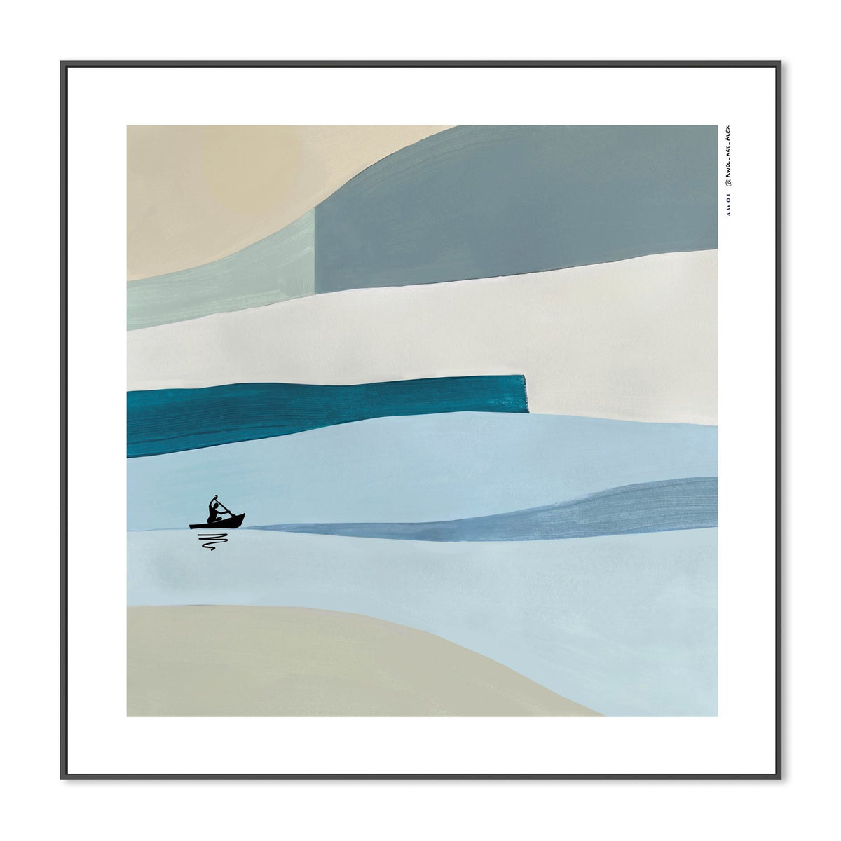 Serene Water Paddler