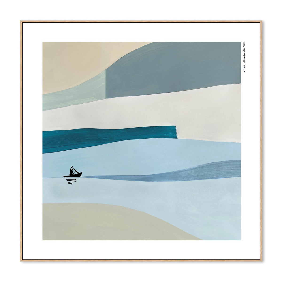 Serene Water Paddler