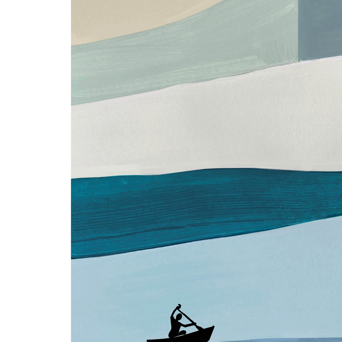Serene Water Paddler