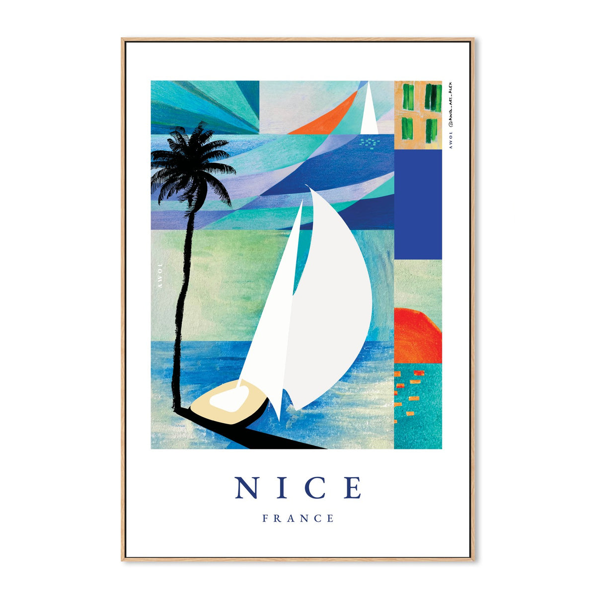 Summer Sailboat Beach
