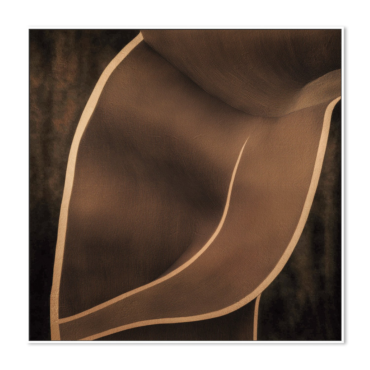 Brown Flowing Curves