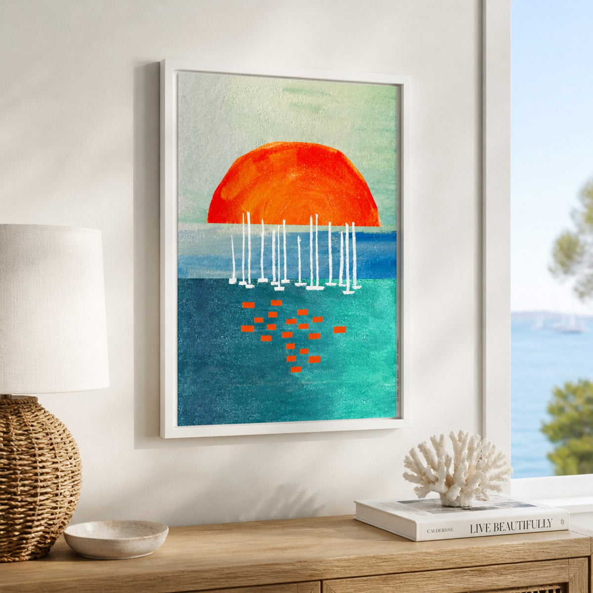 Orange Sun Sailboats