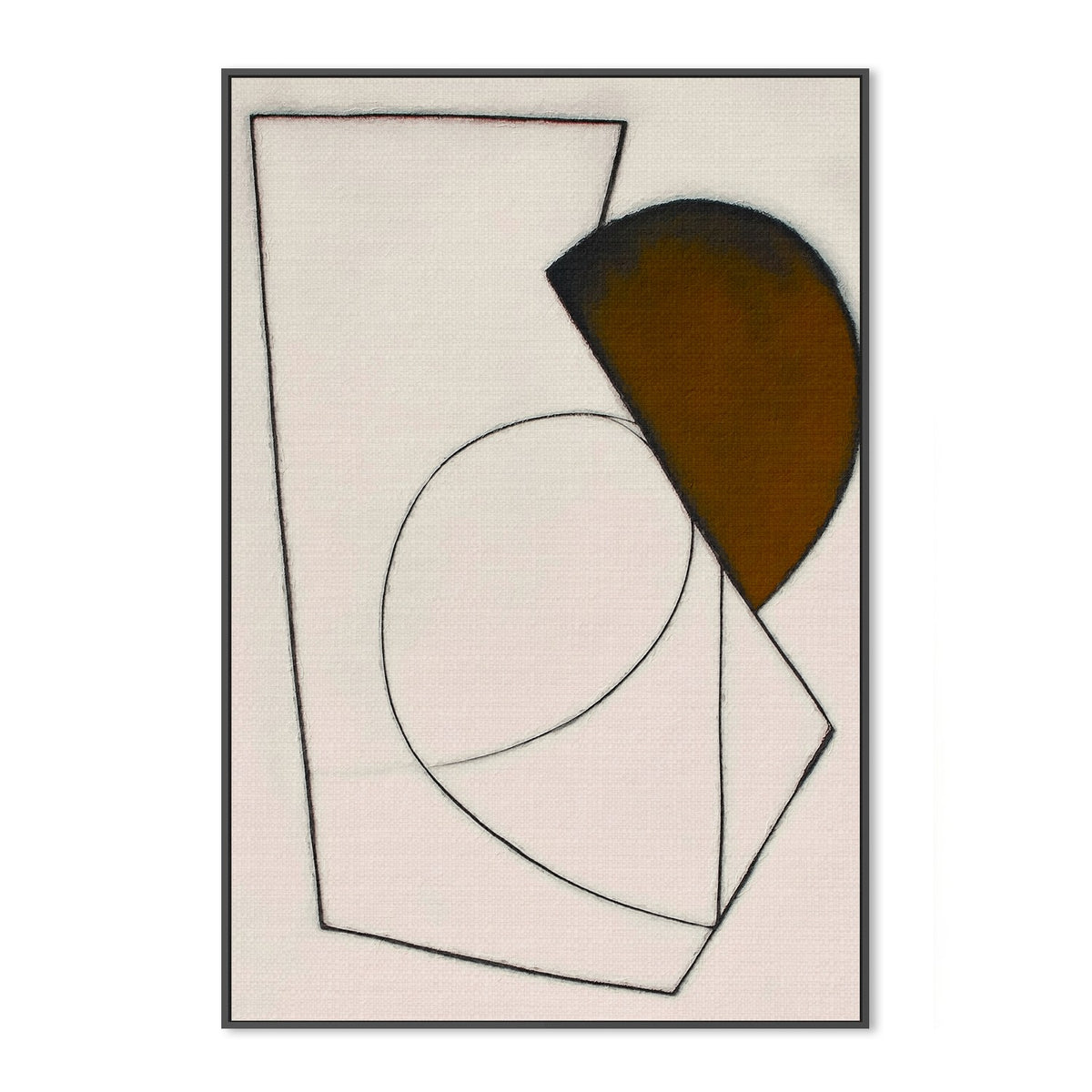 Brown Geometric Abstract