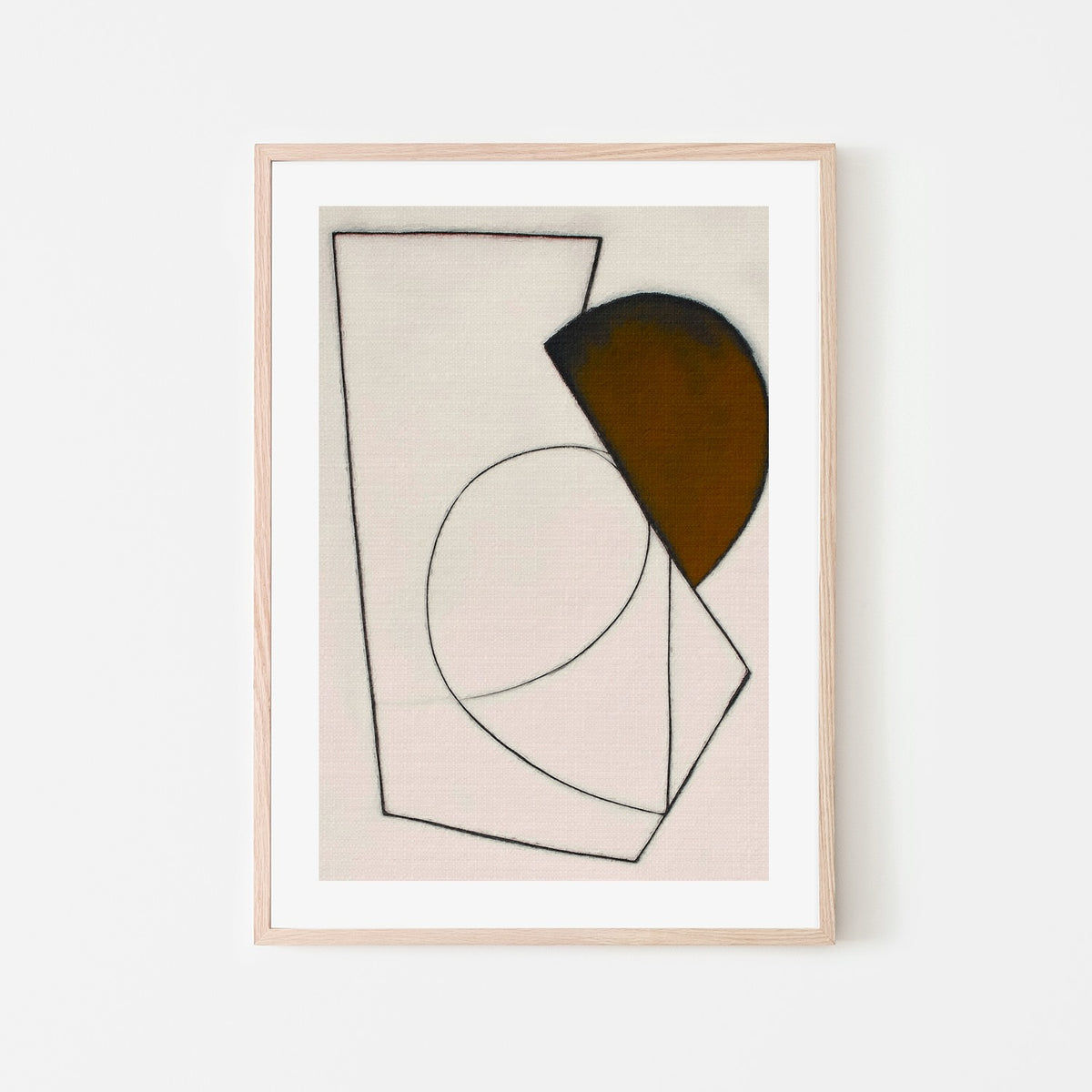 Brown Geometric Abstract