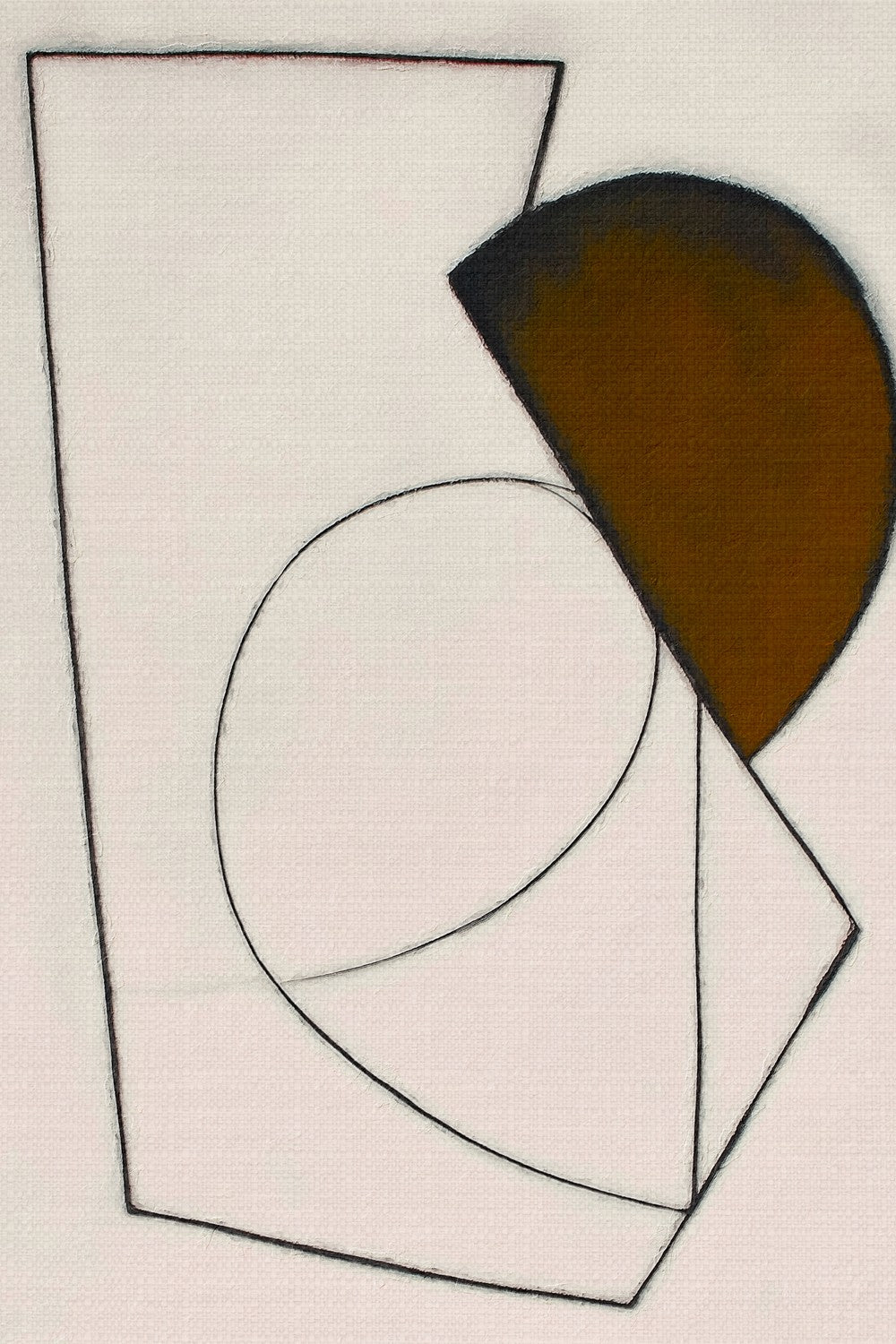 Brown Geometric Abstract