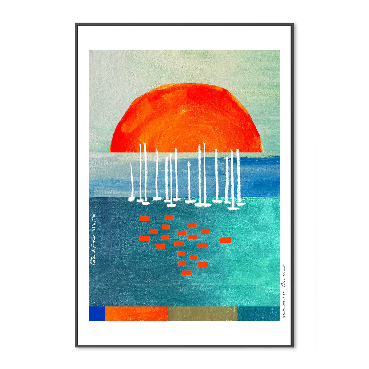 Abstract Sunset Seascape