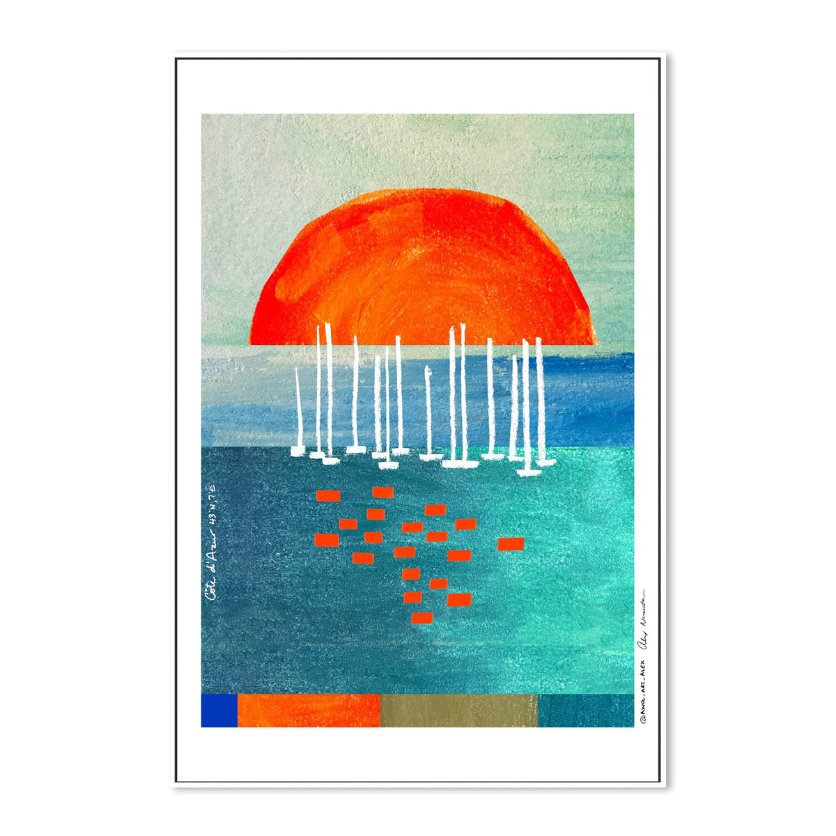 Abstract Sunset Seascape