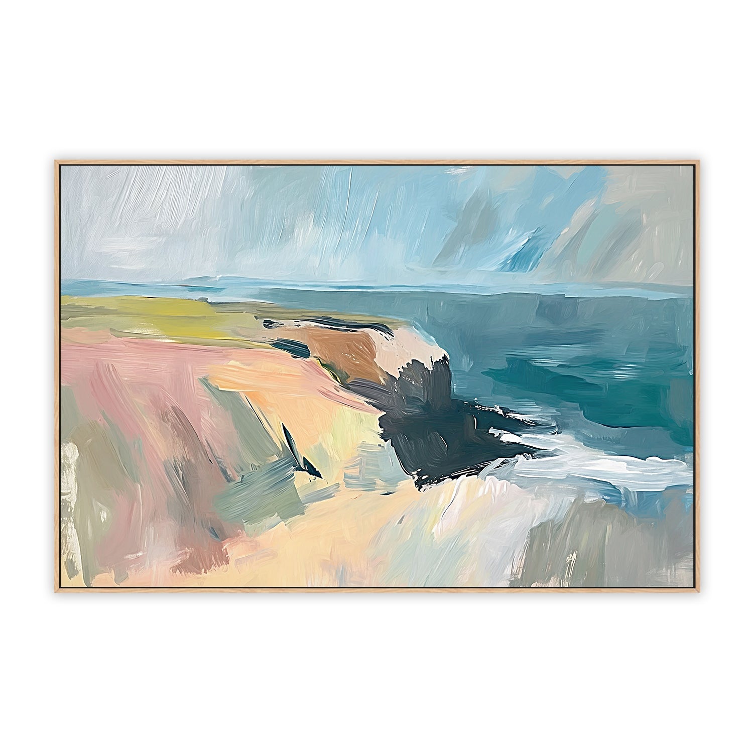 Rugged Coastline , Style B, By Accent Art Studio