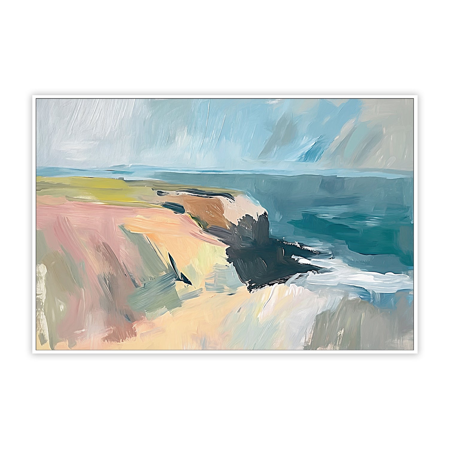 Rugged Coastline , Style B, By Accent Art Studio