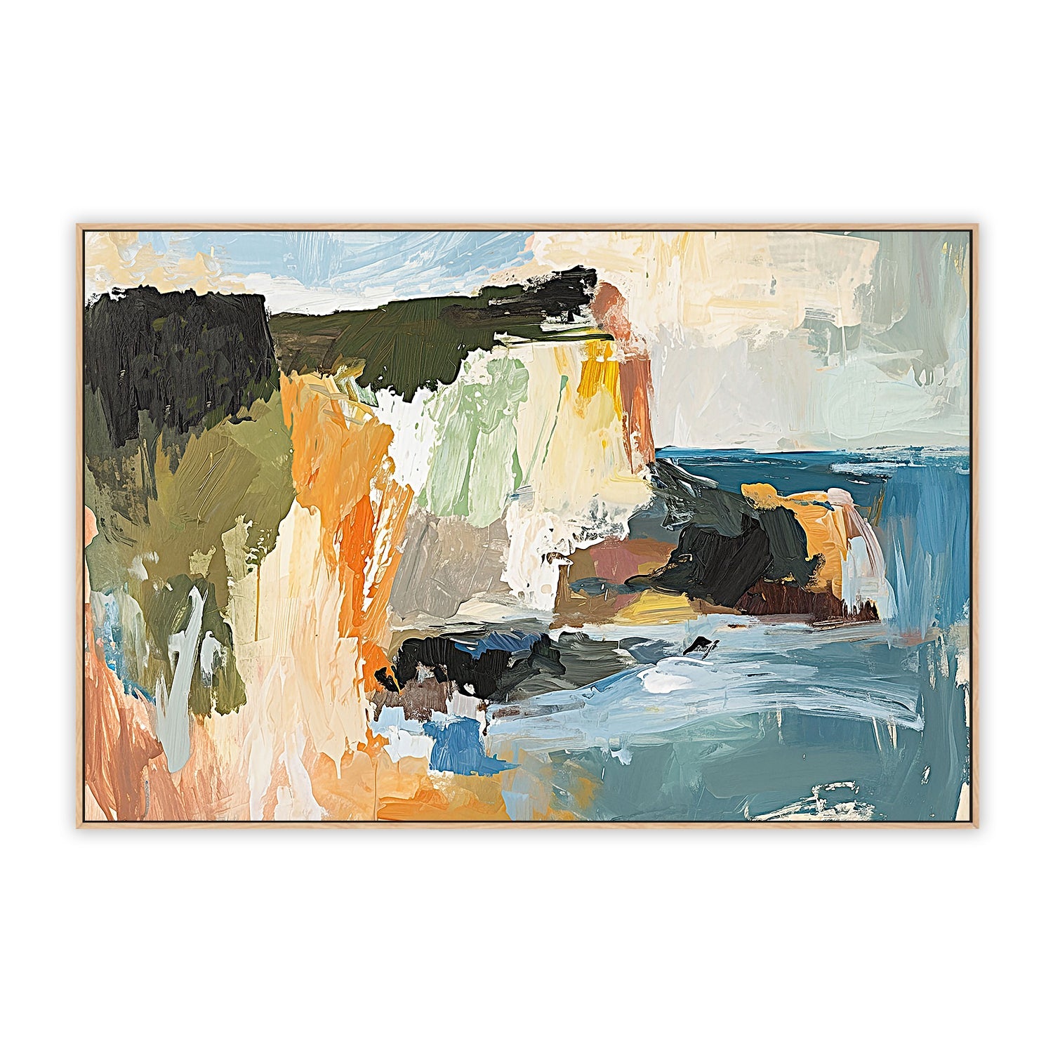 Green Rugged Coastline , By Accent Art Studio