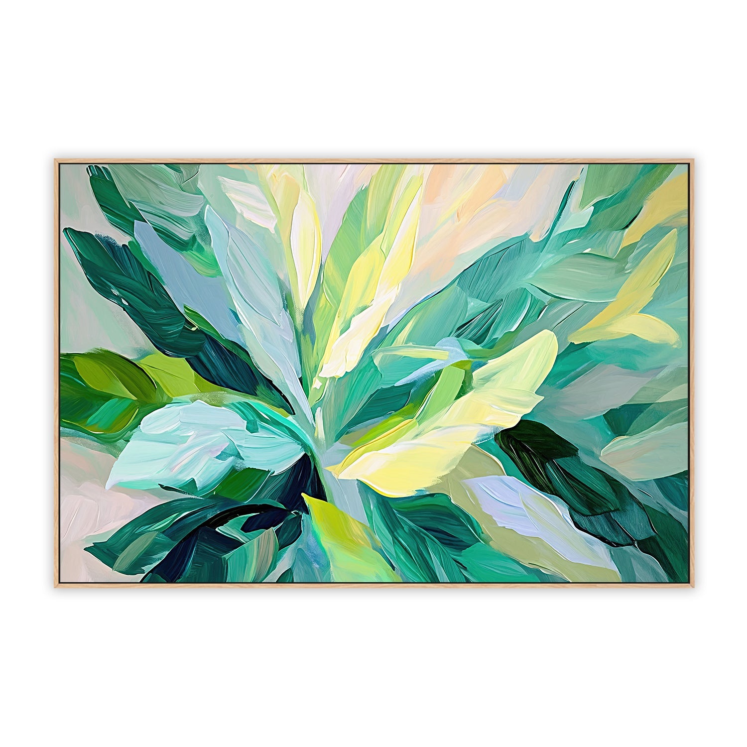 Tropical Leaves , Style A, By Accent Art Studio