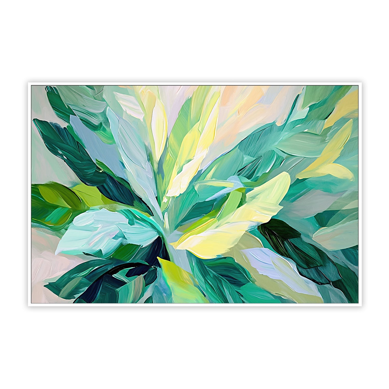 Tropical Leaves , Style A, By Accent Art Studio