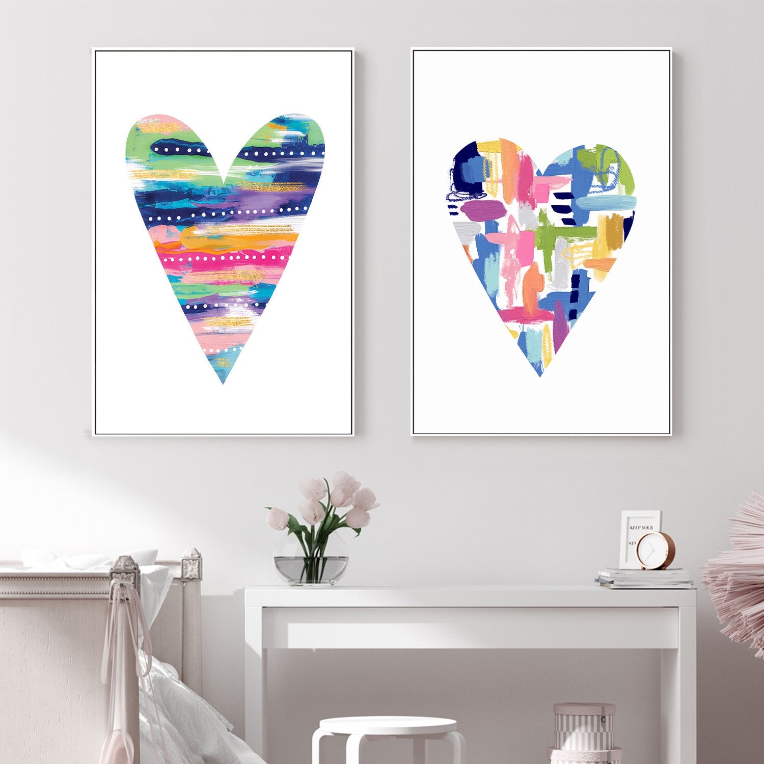Heart, Style B & C, Set of 2 , By Lisa Nohren