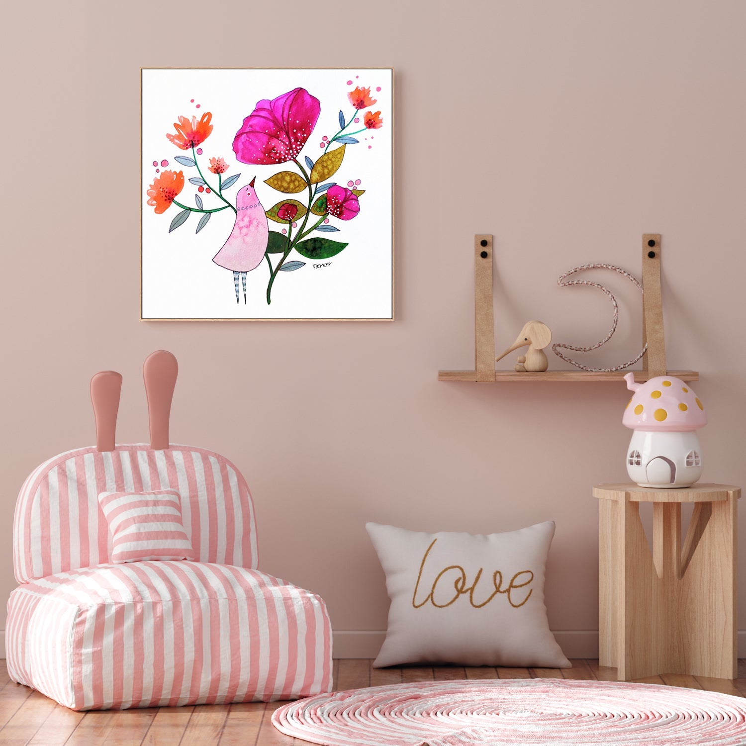 Little Pink Bird , By Sylvie Demers