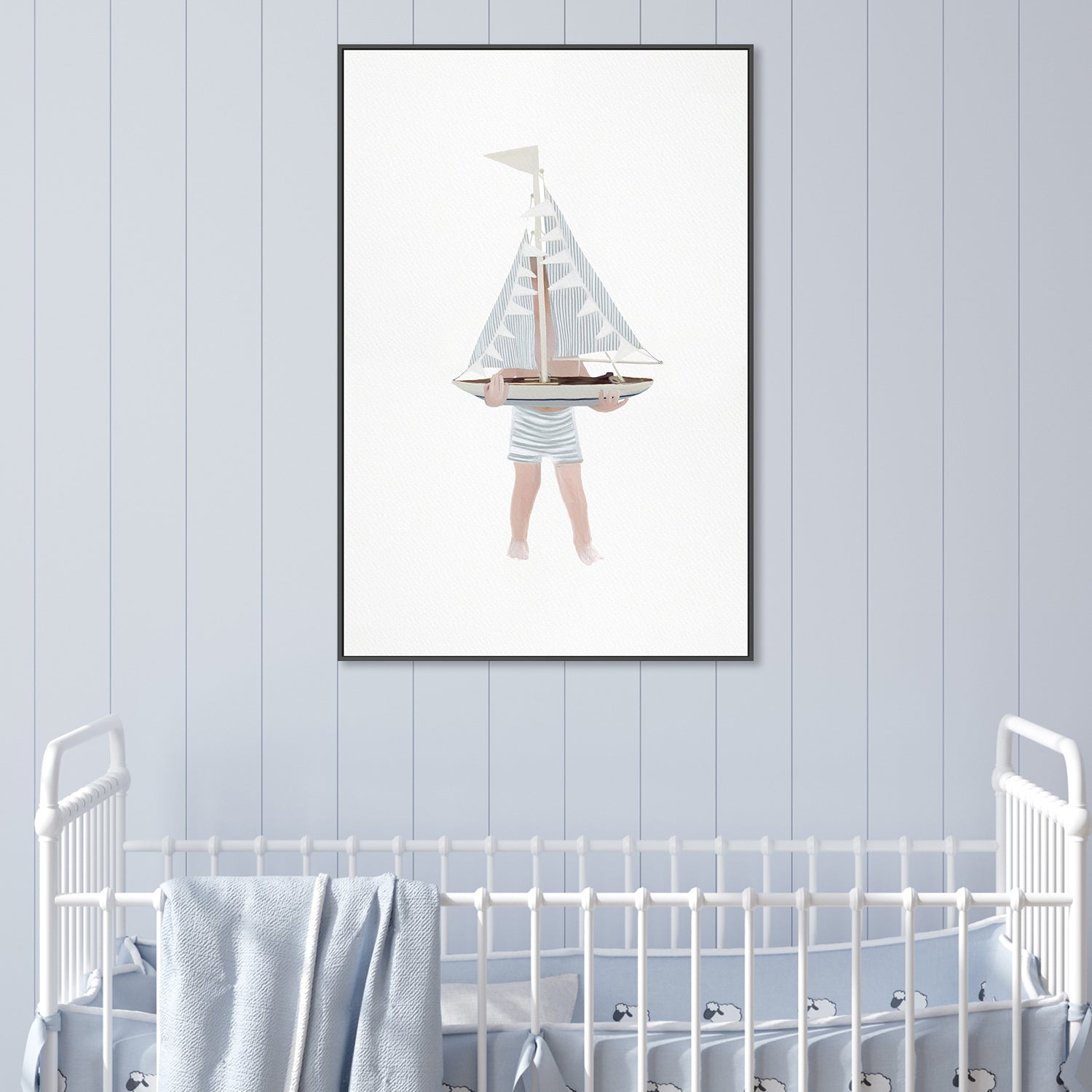 Boy with Sailboat , By Leah Straatsma