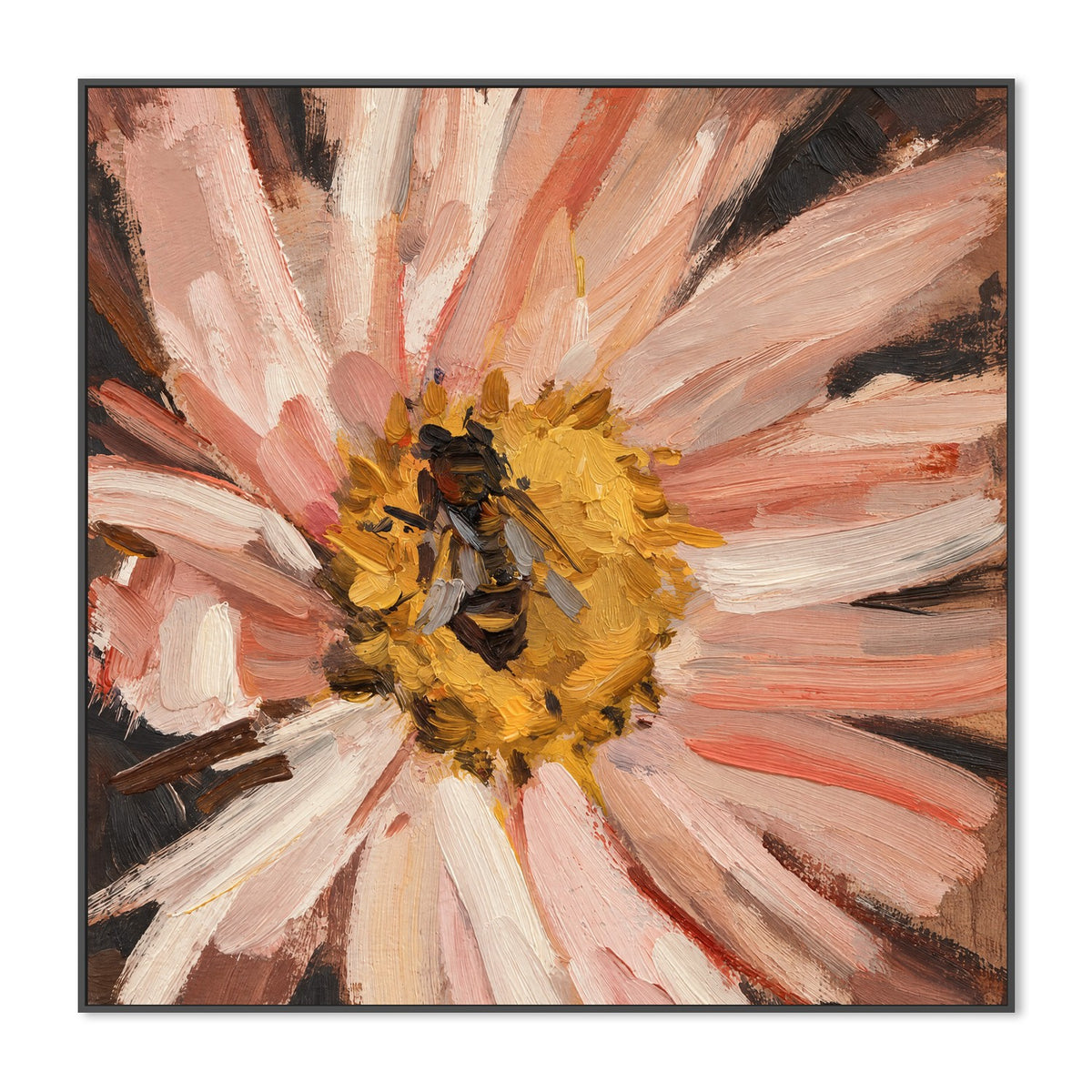 Bee on Blush Daisy