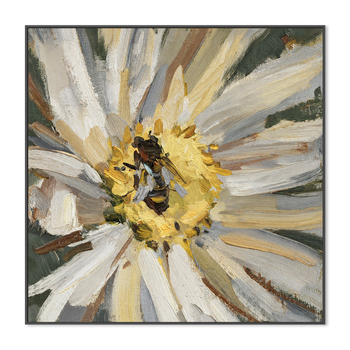 Bee on Ivory Daisy