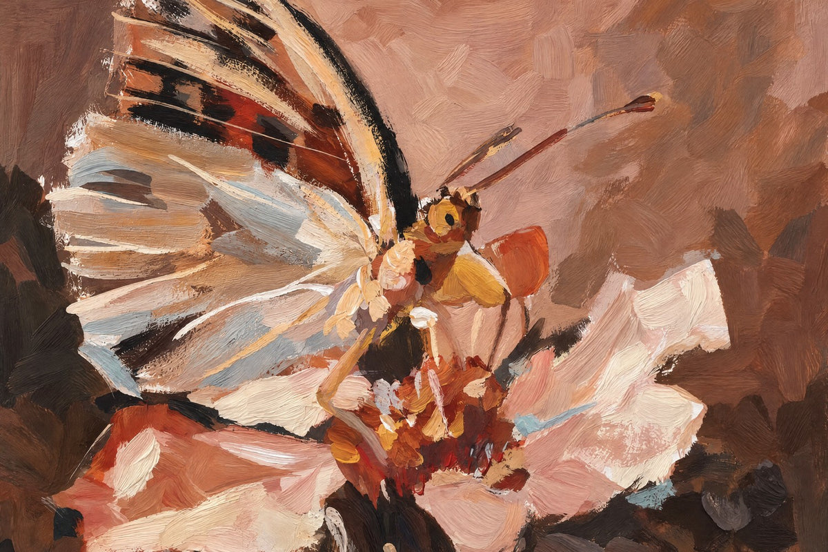 Butterfly in Terracotta Light