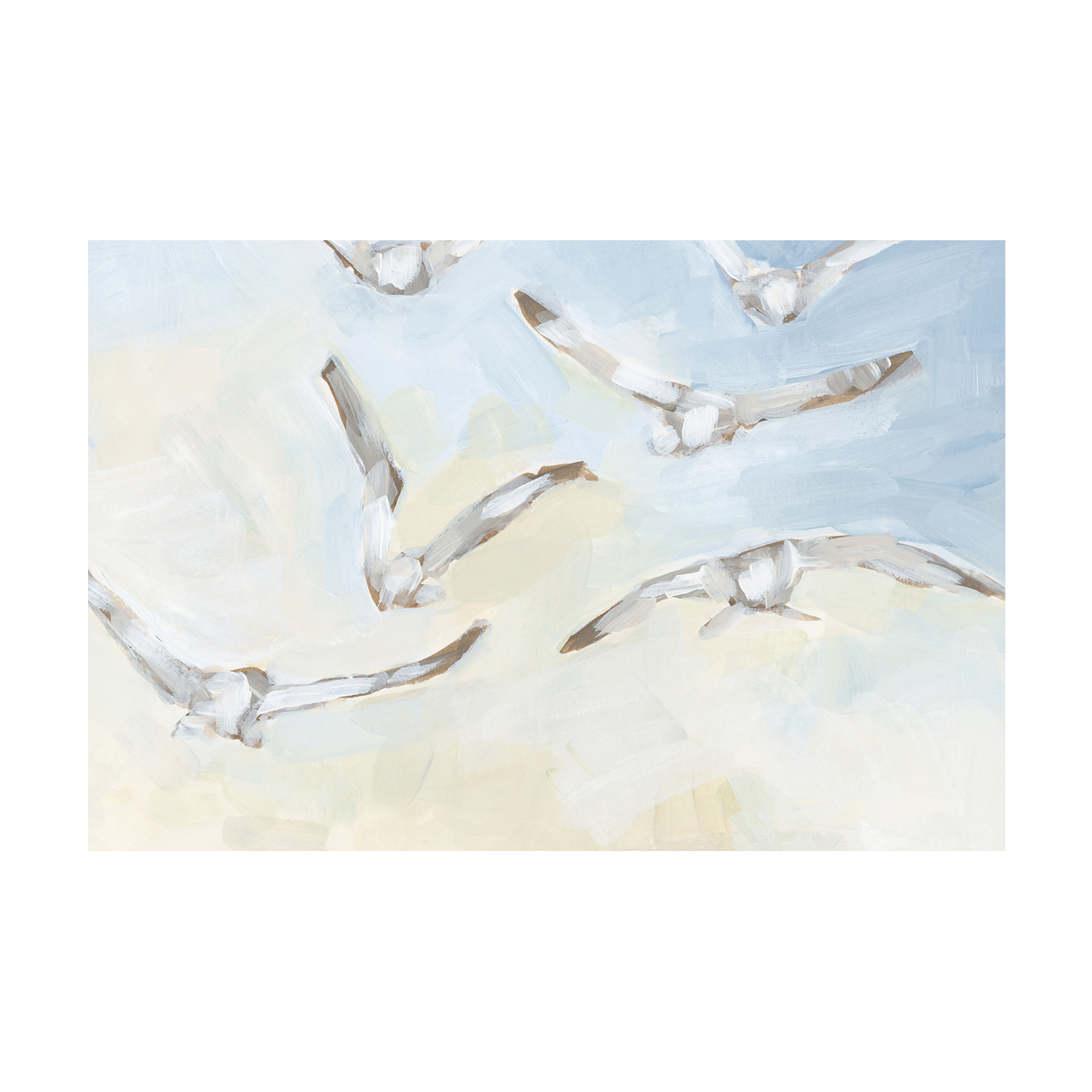 Seagulls In The Haze , By Emily Wood
