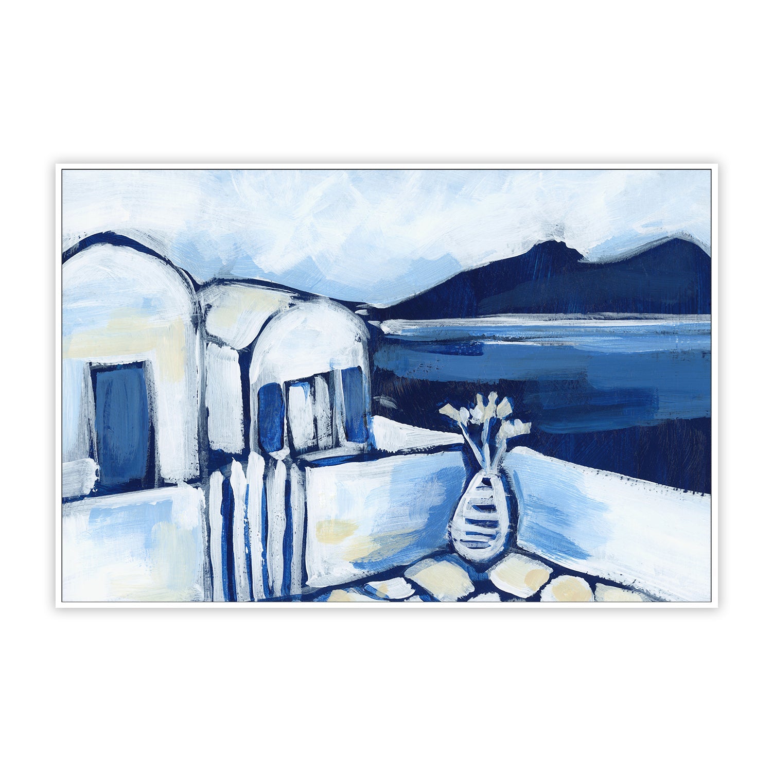 Santorini Views , Style A, By Emily Wood