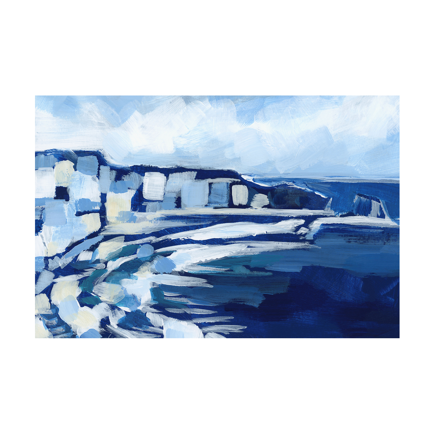 Grecian Tides Landscape , Style A, By Emily Wood