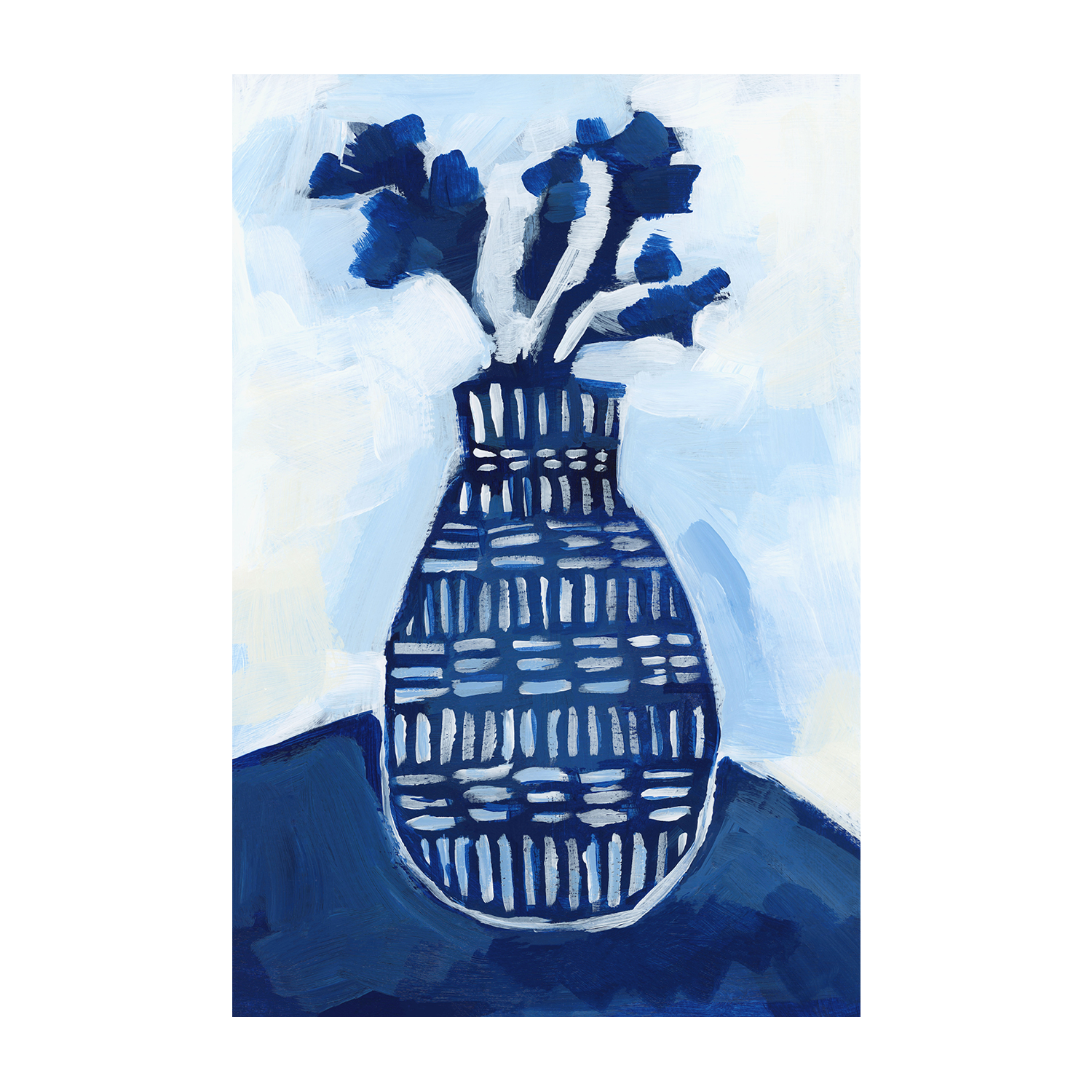 Blue & White Florals , Style A