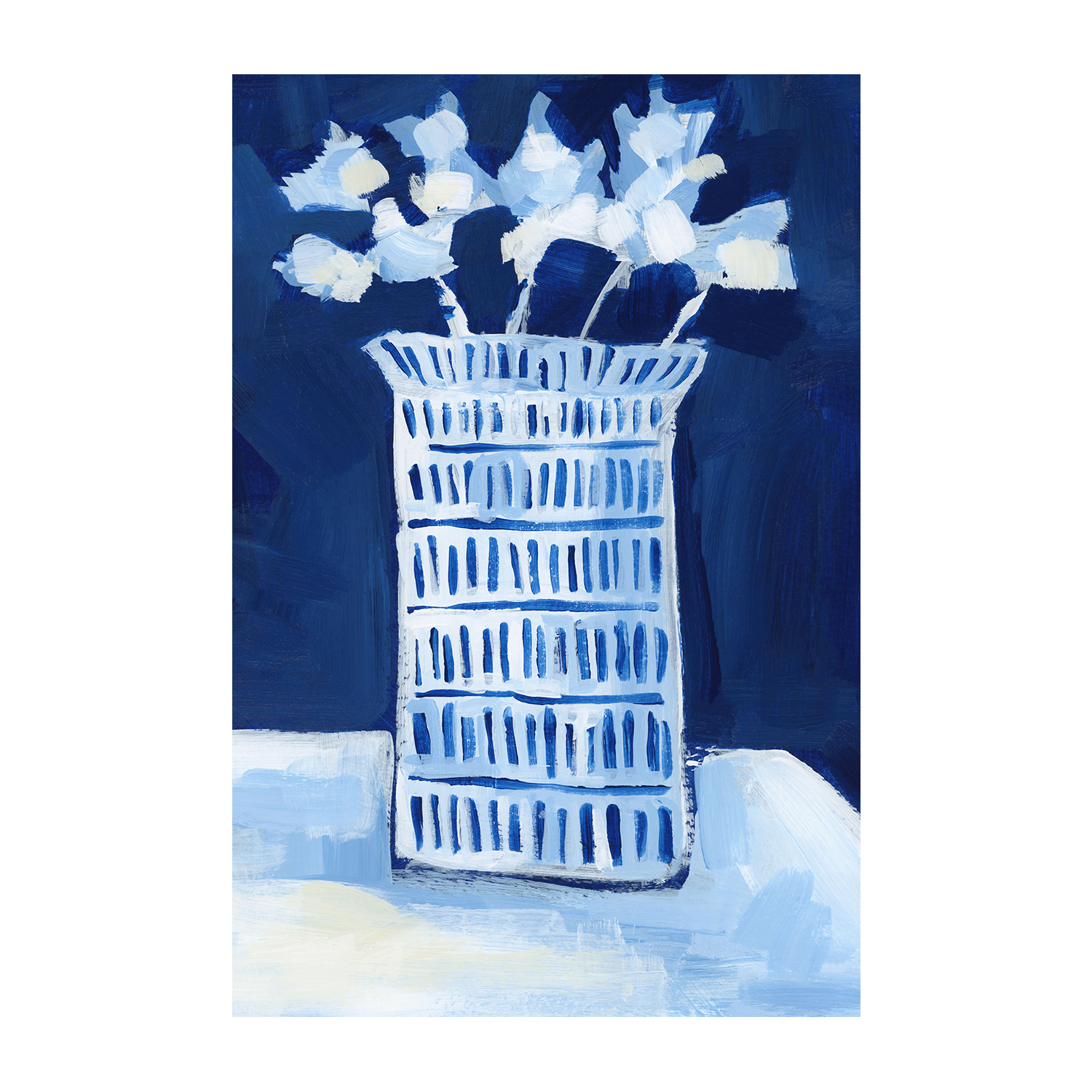Blue & White Florals , Style D