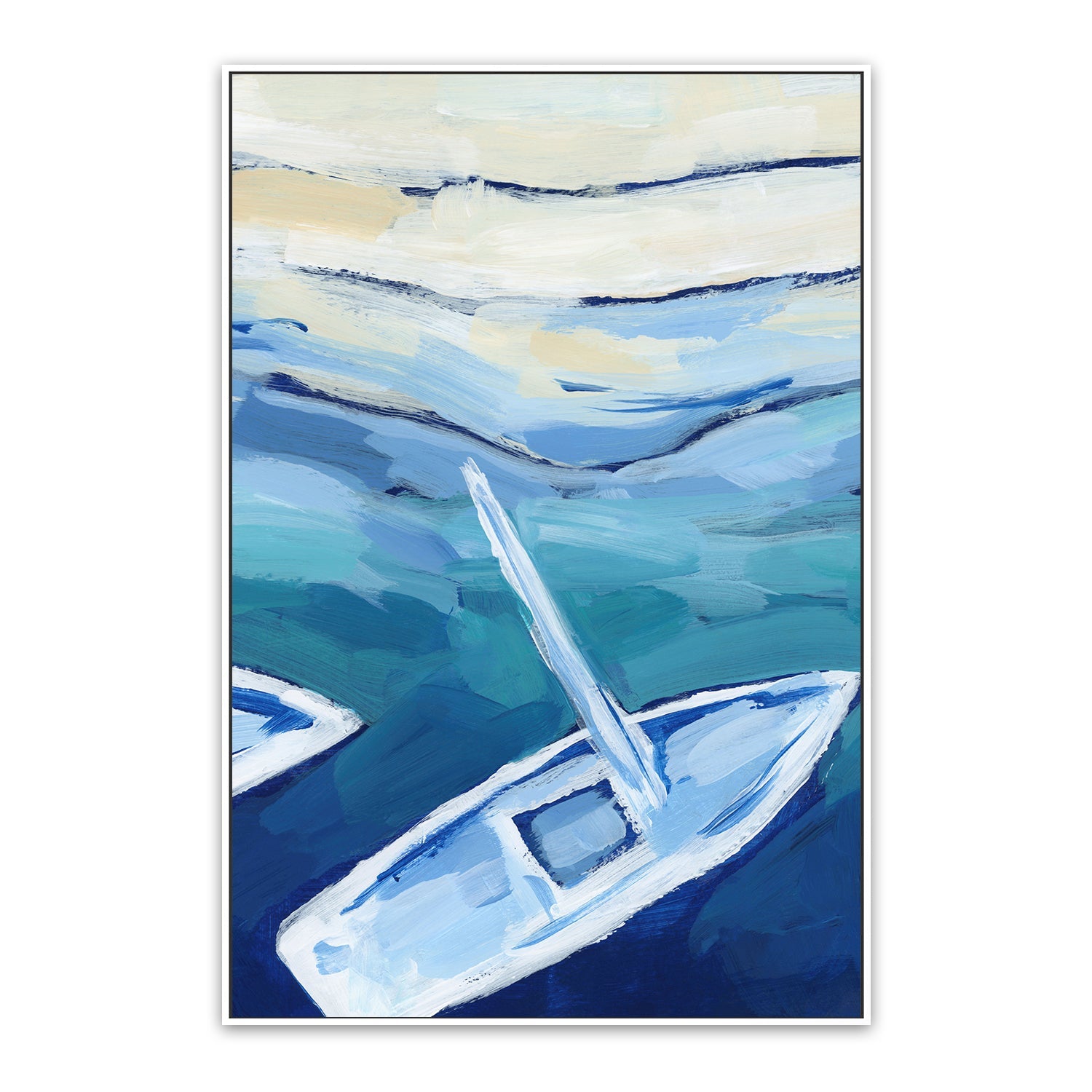 Mediterranean Sailboat , Style B, By Emily Wood