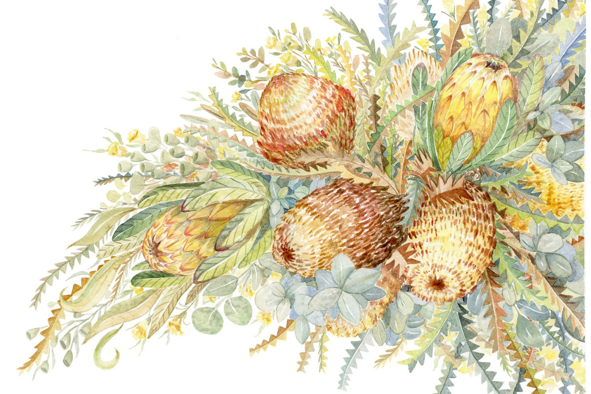 Protea & Banksia - Neutral Tones