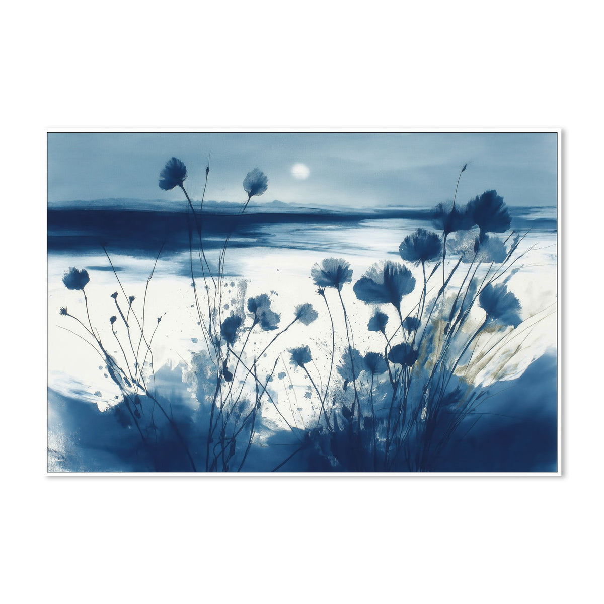 Coastal Wildflowers at Dusk