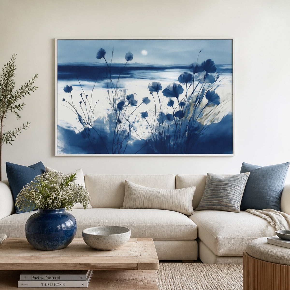Coastal Wildflowers at Dusk