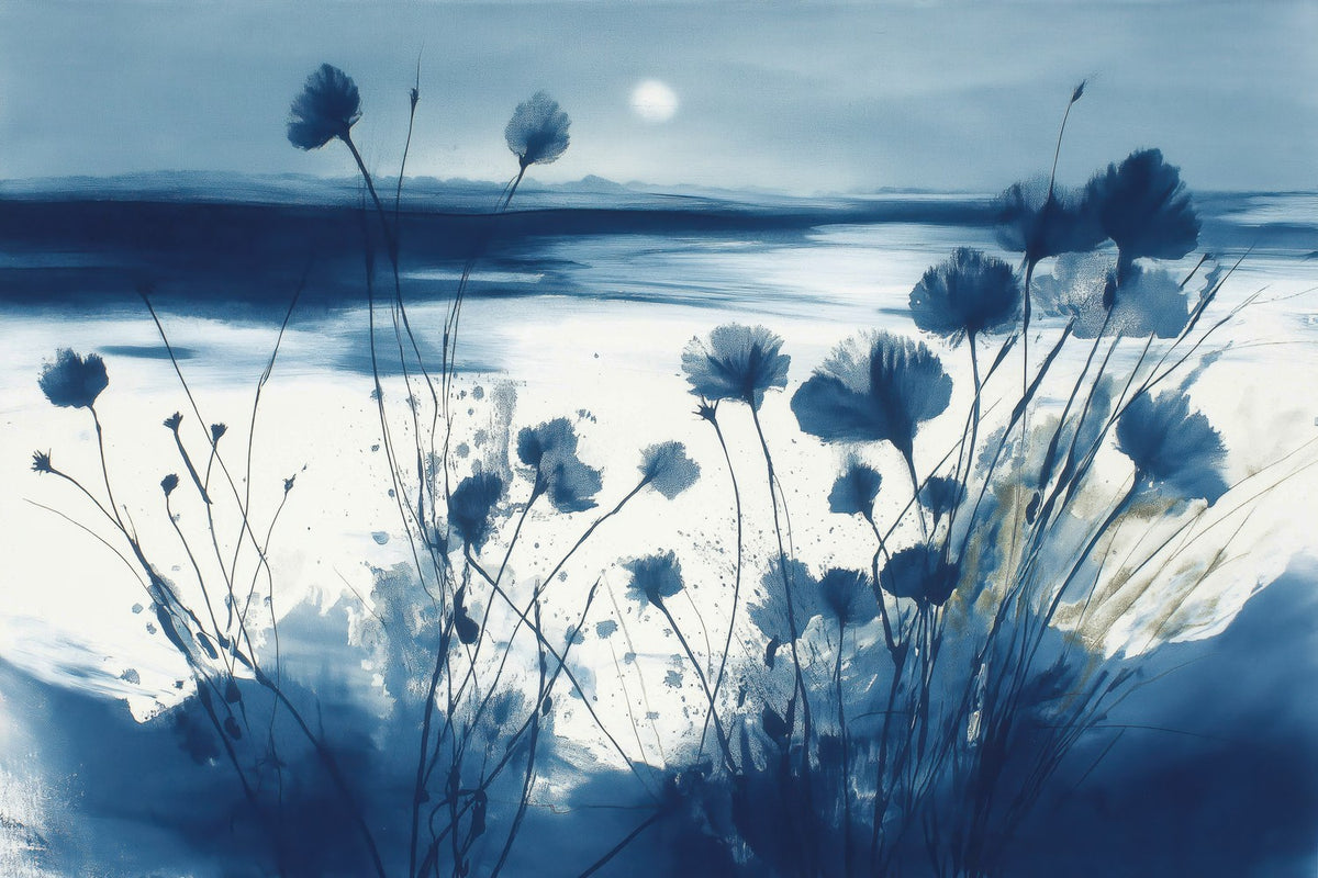 Coastal Wildflowers at Dusk